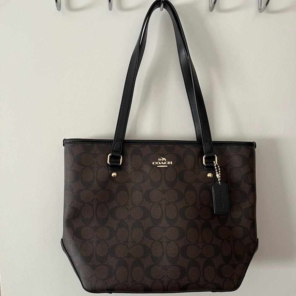 Coach Brown Signature Tote